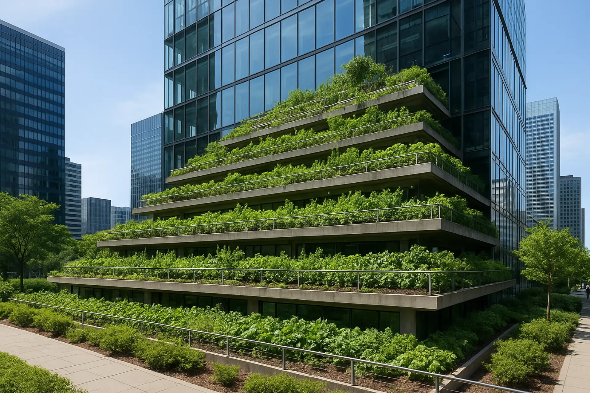 Vertical farming and Sky gardens