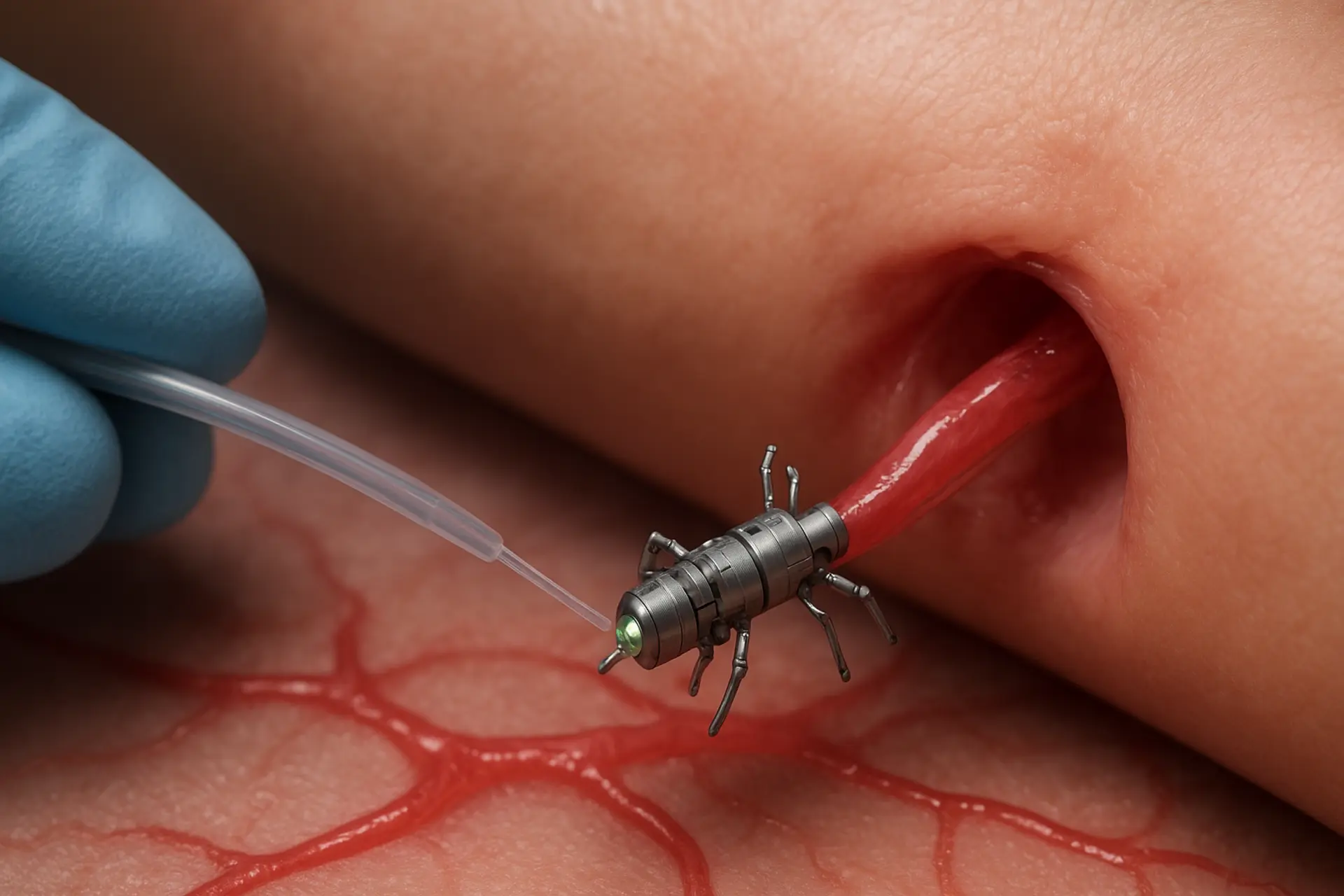 Microscopic Robots for Medical Applications